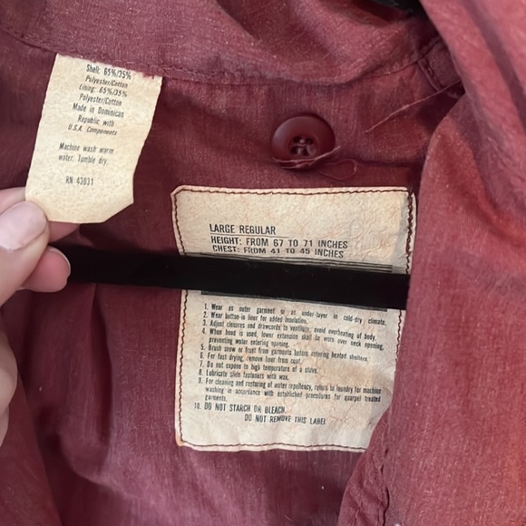 oversized fit utility jacket style in red color never worn bought from Nordstrom - Picture 4 of 4